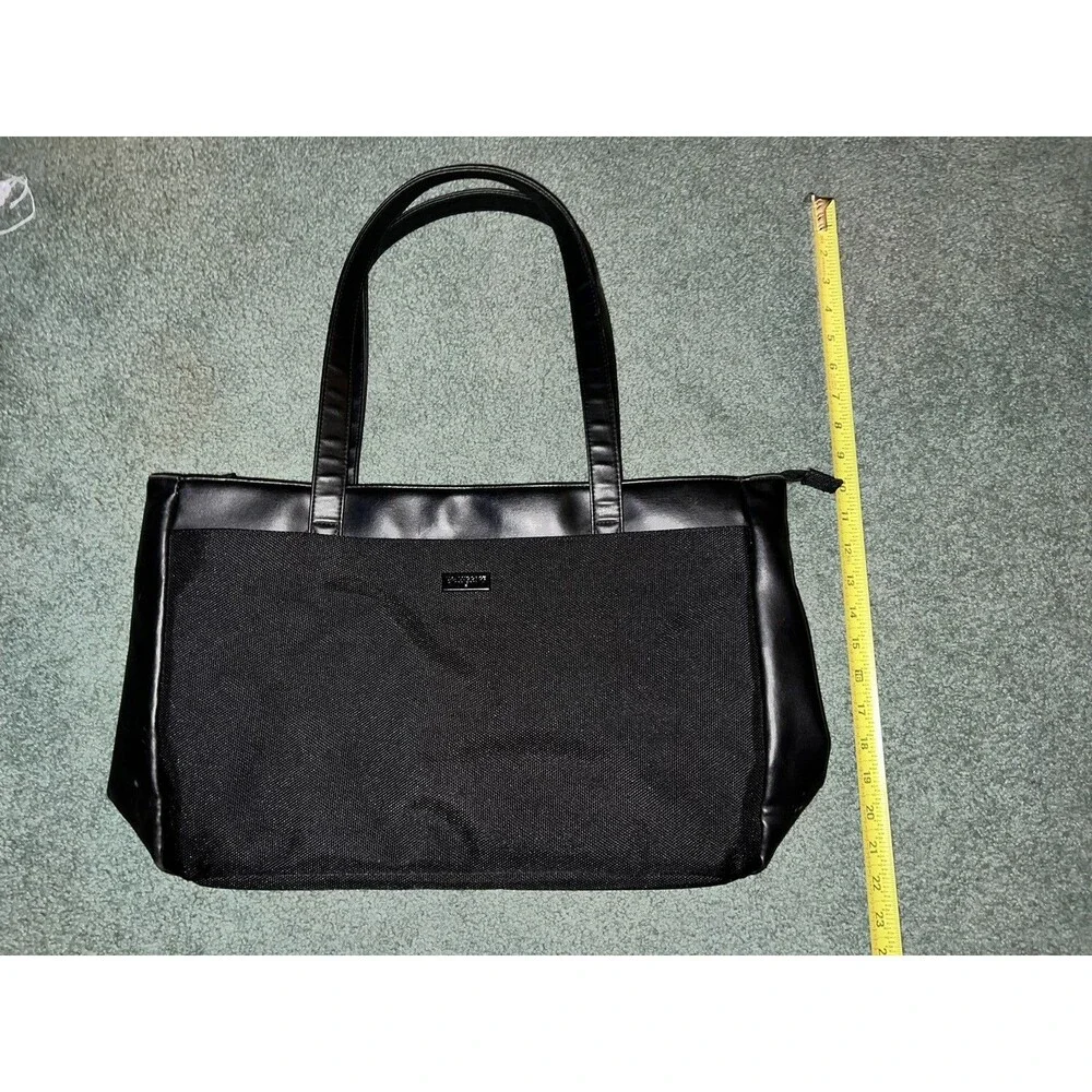 US Luggage New York Black Leather Briefcase